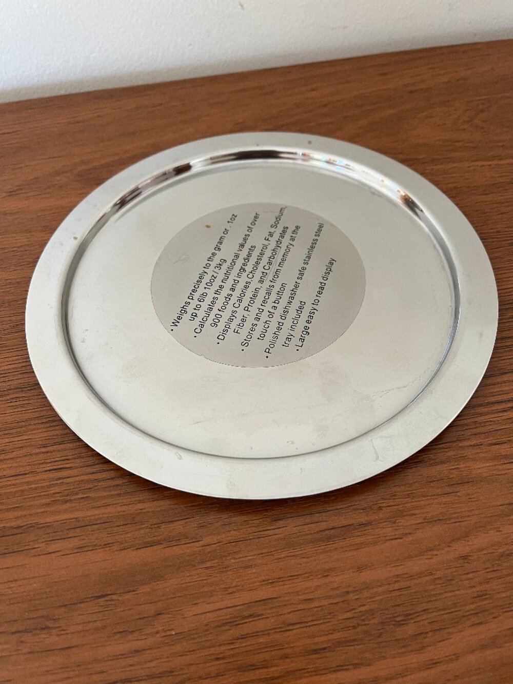 Replacement Tray For Salter Scale Model 1400 Stainless Steel Base